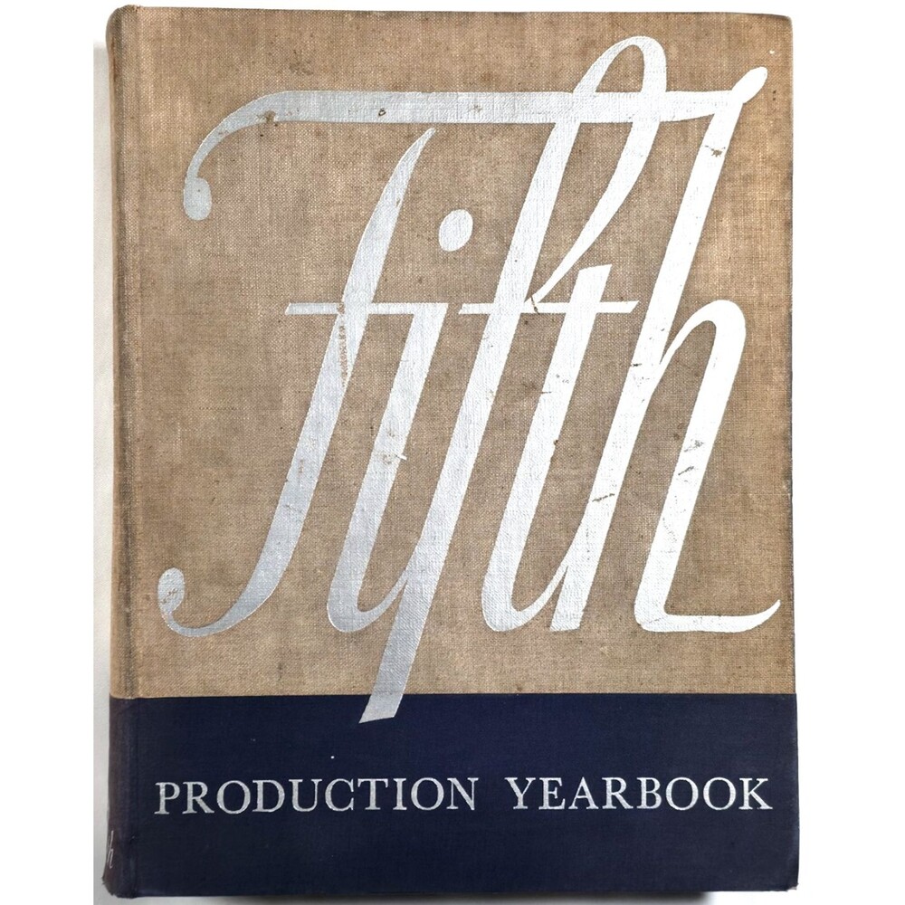 1939 Fifth Advertising And Publishing Production Yearbook Reference Manual Graph